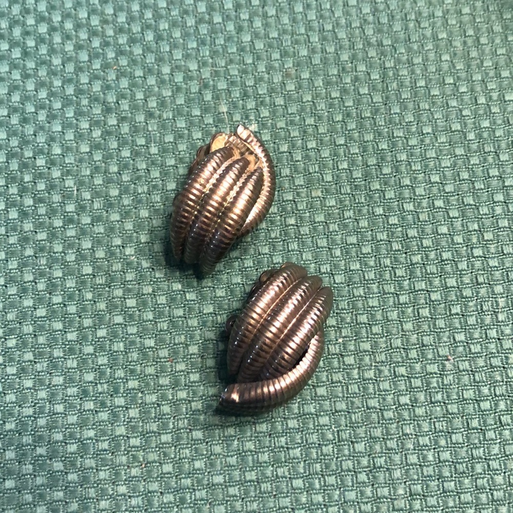 Vintage silvertone earrings